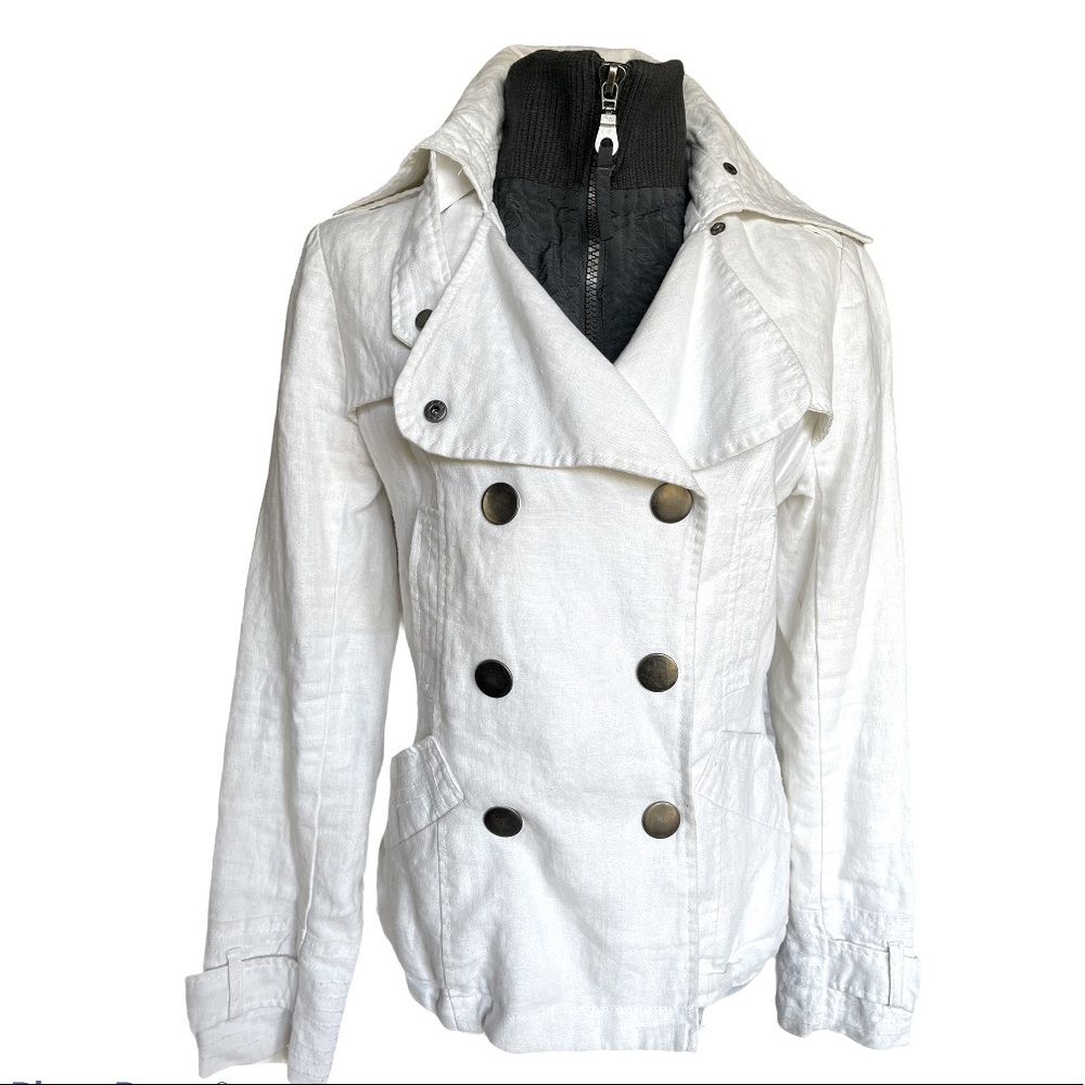 Linen Moto Jacket